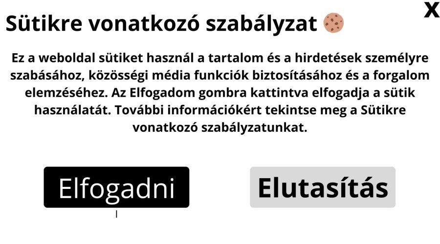 Sütikre vonatkozó szabályzat 🍪